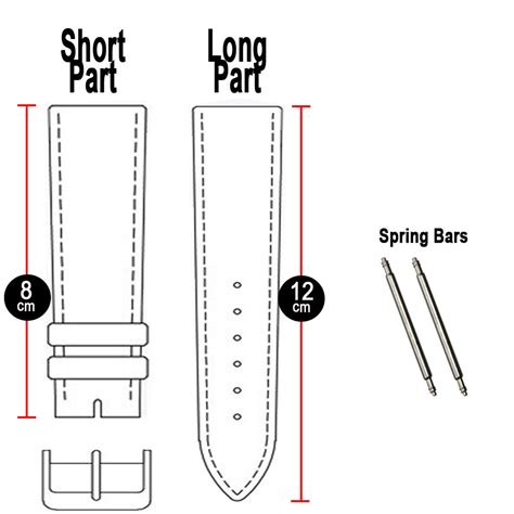 panerai watch band sizes